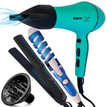 Secador de cabelo com difusor e modelador e chapinha thermal