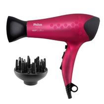 Secador de Cabelo com Difusor Philco PSC2350 2200W, Rosa Bivolt