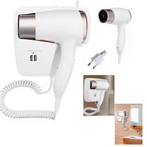 Secador de Cabelo de Parede Banheiro Hotel Casa Pousada USB