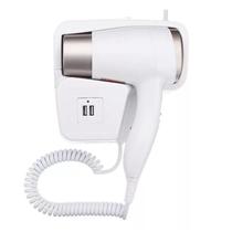 Secador de Cabelo Elétrico 1300W Com Base Fixo Parede 110v