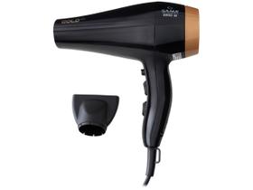 Secador de Cabelo GA.MA Italy Ceramic Ion Preto e Dourado 2200W 2 Velocidades Professional Gold Ion