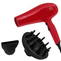 Secador de Cabelo Ga.ma Italy Lichia 2100W Com Difusor Vermelho 220V