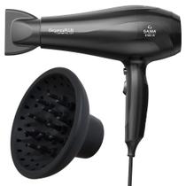 Secador De Cabelo Gama 2100w Eleganza Ceramic Íon Com Difusor Cachos - Gama Italy