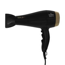 Secador de Cabelo Gama Gold Ion com 2 Velocidades 6 Temperaturas 2200W, Preto 220V