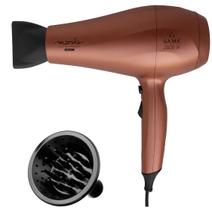 Secador De Cabelo Gama Italy 2000w Ion Profissional Salão Marula Cobre Bivolt Com Difusor De Cachos