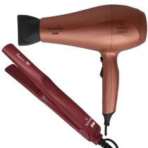 Secador De Cabelo Gama Italy 2000w Ion Profissional Salão Marula Cobre Prancha Ceramica 430ºf Passione