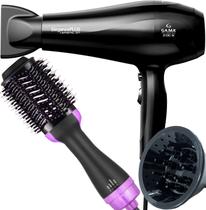 Secador De Cabelo Gama Italy 2100w Ions Ar Quente Frio Profissional Motor Ac Eleganza Difusor Cachos Escova Secadora Alisadora 4 Em 1 1000w City