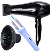 Secador De Cabelo Gama Italy 2100w Ions Ar Quente Frio Profissional Motor Ac Eleganza Difusor De Cachos Modelador Automático Cerâmico 230ºc City