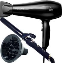 Secador De Cabelo Gama Italy 2100w Ions Ar Quente Frio Profissional Motor Ac Eleganza Difusor De Cachos Modelador Cacheador Frizz