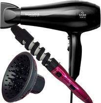 Secador De Cabelo Gama Italy 2100w Ions Ar Quente Frio Profissional Motor Ac Eleganza Difusor De Cachos Modelador Cacheador Philco Duo