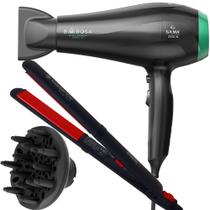 Secador De Cabelo Gama Italy 2100w Ions Profissional Babosa Motor Ac Difusor De Cachos Prancha Cerâmica 210ºc Style