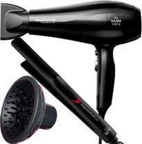 Secador De Cabelo Gama Italy 2100w Ions Profissional Motor Ac Eleganza Difusor Cachos Prancha Ceramica 410ºf Plus