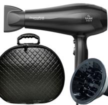 Secador De Cabelo Gama Italy 2100w Ions Profissional Motor Ac Eleganza Difusor De Cachos Com Maleta