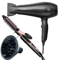 Secador De Cabelo Gama Italy 2100w Ions Profissional Motor Ac Eleganza Difusor De Cachos Modelador Cacheador Frizz