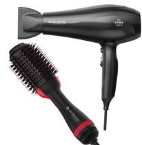 Secador De Cabelo Gama Italy 2100w Ions Profissional Motor Ac Eleganza Escova Alisadora Secadora 4 Em 1 Rouge