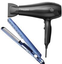 Secador De Cabelo Gama Italy 2100w Ions Profissional Motor Ac Eleganza Prancha Titanium 230ºc Progressiva Ultra