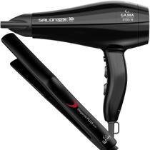 Secador De Cabelo Gama Italy 2100w Ions Profissional Motor Ac Salon Ar Quente Frio Prancha Cerâmica 410f Plus