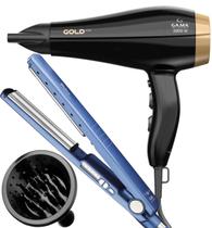 Secador De Cabelo Gama Italy 2200w Ions Profissional Motor Ac Goldy OLeo Argan Difusor Cachos Prancha Philco Titanium 230c Progressiva Ultra