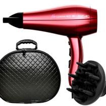 Secador De Cabelo Gama Italy 2200w Profissional Salão Ar Quente e Frio Redy Difusor De Cachos Com Maleta