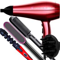 Secador De Cabelo Gama Italy 2200w Profissional Salão Ar Quente e Frio Redy Difusor de Cachos Modelador Nova Escova 2 em 1 Hq