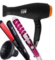 Secador De Cabelo Gama Italy 2300w GBS Barber Series Absolute Flow Ions Pro Salão Difusor Prancha Chapinha Cadence Style 210c Modelador Cachos Nova