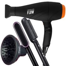 Secador De Cabelo Gama Italy 2300w GBS Barber Series Absolute Flow Ions Profissional Salão Ar Quente e Frio Difusor Cachos Escova 2 Em 1 Hq