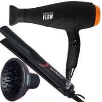 Secador De Cabelo Gama Italy 2300w GBS Barber Series Absolute Flow Ions Profissional Salão Difusor Cachos Prancha Chapinha 410f Fina Plus