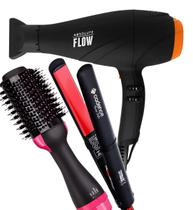 Secador De Cabelo Gama Italy 2300w GBS Barber Series Absolute Flow Ions Salão Prancha Cadence Style 210c Escova Alisadora City