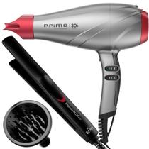 Secador De Cabelo Gama Italy 2300w Profissional Salão Ar Quente e Frio Prime Difusor Cachos Prancha Ceramica 410ºf Plus