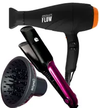 Secador De Cabelo Gama Italy Gbs 2300w Profissional Ions Tourmaline Quente Frio Difusor Cachos Prancha Bbg Larga 230ºc