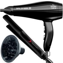 Secador De Cabelo Gama Italy Salon 2100w Ions Motor Ac Profissional Difusor Cachos Prancha De Cabelo Ion Plus Ceramica 410ºf Profissional