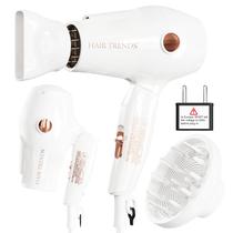 Secador de cabelo Hair Trends Portable Travel Mini com difusor 1200W