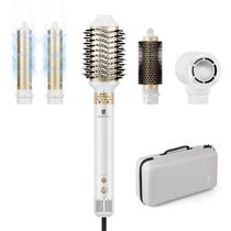 Secador de cabelo Hot Air Brush Air Styler 5 em 1 webeauty White