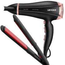 Secador De Cabelo Lenoxx 2000w Pro Ion Tourmaline Ar Quente Frio Rose Prancha Cerâmica Style 210c