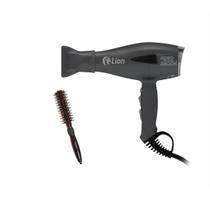 Secador de cabelo lion aero 2800w cinza chumbo 220v + escova