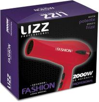 Secador de Cabelo Lizz Fashion Vermelho 2200W 220V