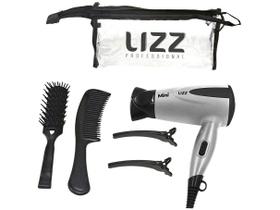 Secador de Cabelo Lizz Professional Classic Mini - Prata para Viagem Dobrável Íons Ceramic 1200W Secador de Cabelo Lizz Professional Classic Mini - Prata para Viagem Dobrável Íons Ceramic 1200W