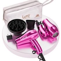 Secador de cabelo LURA Mini Portable Travel 1200 W de dupla tensão roxo Secador de cabelo LURA Mini Portable Travel 1200 W de dupla tensão roxo