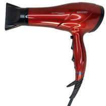 Secador De Cabelo Mallory 4000 Ion Profissional 2000w Ar Quente Frio Vermelho Bivolt