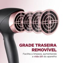 Secador de Cabelo Mondial Black Rose Line SC-37 2 Velocidades Preto - 2000W