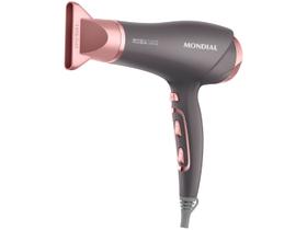 Secador de Cabelo Mondial Keratin Grafite e Rosé - 2000W 2 Velocidades SCN-11