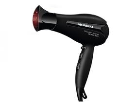 Secador de Cabelo Mondial Power Shine Black - SC-13 Preto Turmalina 2000W 2 Velocidades