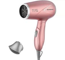 Secador de Cabelo Mondial SC-47-GR Golden Rose - para Viagem Dobrável com Íons Turmalina 1200W