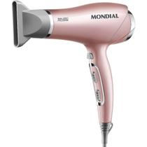 Secador de Cabelo Mondial SC32 Golden Rose 220V Seca Rápido Potente Original Tourmaline 3 Temperaturas