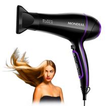 Secador de cabelo mondial scn-01 potente black purple 127v