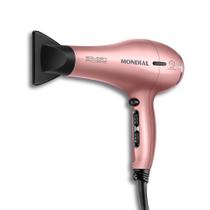 Secador de Cabelo Mondial SCP-01 Golden Rose - 2000W - 220V - Rose