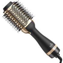 Secador de Cabelo Nurifi Volumizer Ionic Gold 1200W - Escova Rotativa