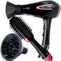 Secador de Cabelo Philco 2100w Ar quente Frio Profissional íons Tourmaline Difusor Escova 4 em 1 City Secador de Cabelo Philco 2100w Ar quente Frio Profissional íons Tourmaline Difusor Escova 4 em 1 City