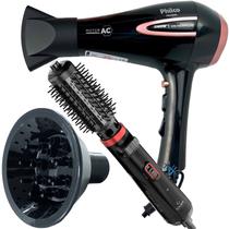 Secador de Cabelo Philco 2100w Ar quente Frio Profissional íons Tourmaline Difusor Escova Gama Italy Rotativa 1100w Eleganza