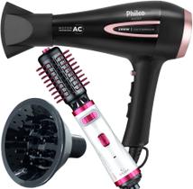 Secador de Cabelo Philco 2100w Ar quente Frio Profissional íons Tourmaline Difusor Escova Gama Italy Rotativa 1100w Giratória Secador de Cabelo Philco 2100w Ar quente Frio Profissional íons Tourmaline Difusor Escova Gama Italy Rotativa 1100w Giratória